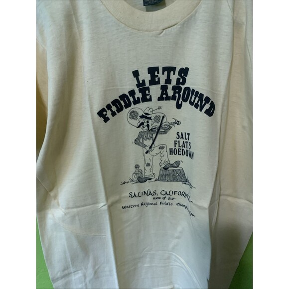 Vintage Graphic, T Single Stitch Fiddle Festival, Salinas, California X Large XL - Picture 3 of 6